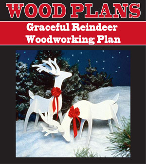 Wooden Reindeer Plans PDF Woodworking
